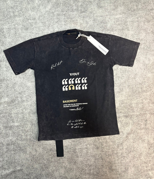 Y/OUT WORD UP T-SHIRT